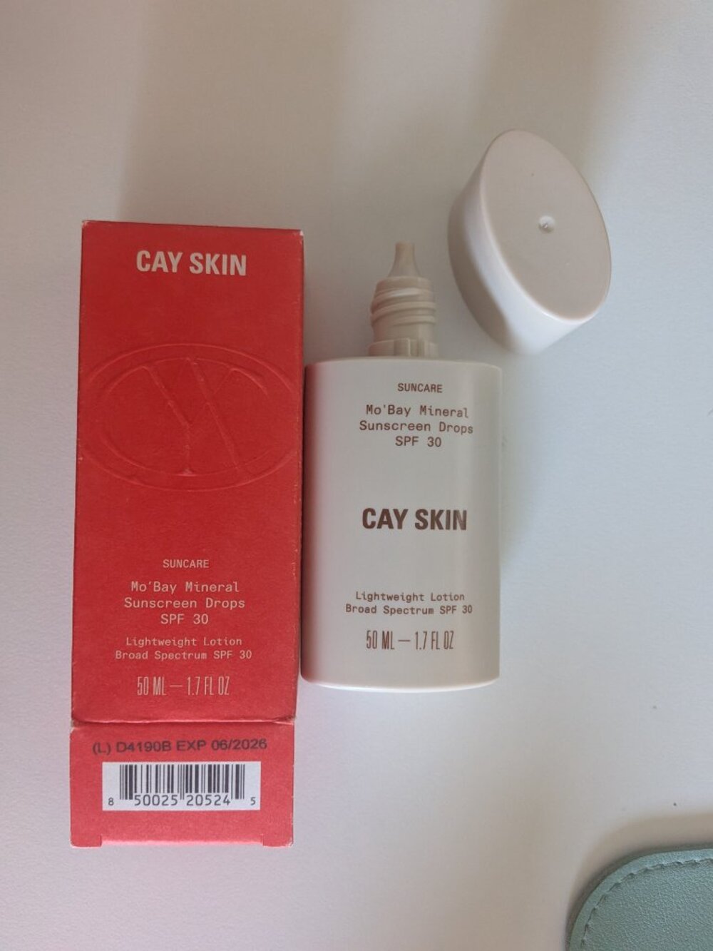 🌸 CAY SKIN Mo'Bay Mineral Sunscreen Drops SPF 30 NIB